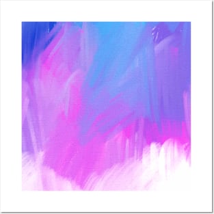 Beautiful and Colorful Blue Abstract Posters and Art